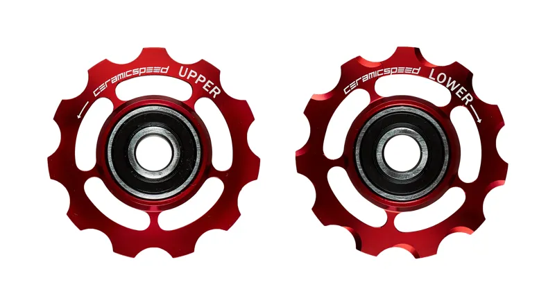 CeramicSpeed Road Pulley Wheel Red Shimano 11 Speed 1 CeramicSpeed Road Pulley Wheel Red Shimano 11 Speed