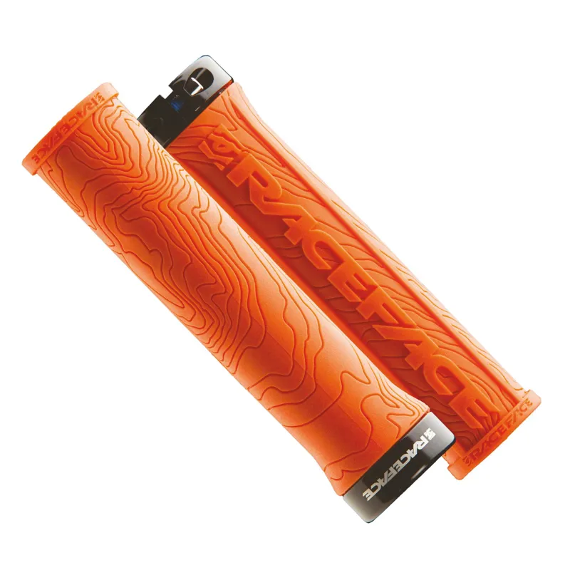 Race Face Half Nelson Lock-On MTB Grips - Orange 9 Race Face Half Nelson Lock-On MTB Grips - Orange - Image 9