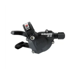 Sram X5 Shifter - Trigger - Front - Black 3 Speed