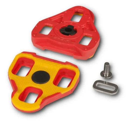 Cube RFR Look Keo Cleats - 7 Deg - Yellow/Red -SwiftCycle Store csm 14128 0 d0d63a095b