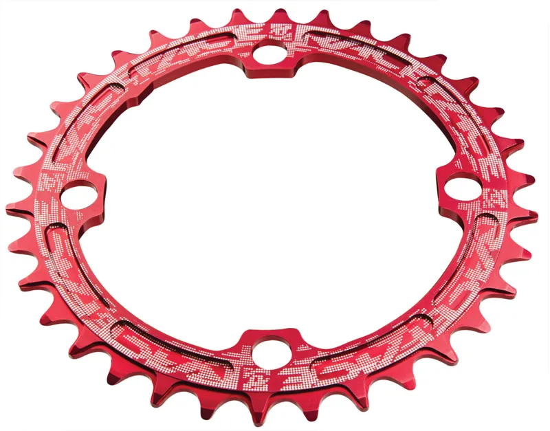 Race Face Narrow/Wide Single Chainring - Red - 104 X 38. 1 Race Face Narrow/Wide Single Chainring - Red - 104 X 38.