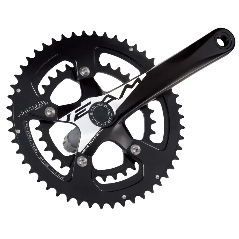 Miche Team Evo Max 10x Road Chainset - Black 1 Miche Team Evo Max 10x Road Chainset - Black